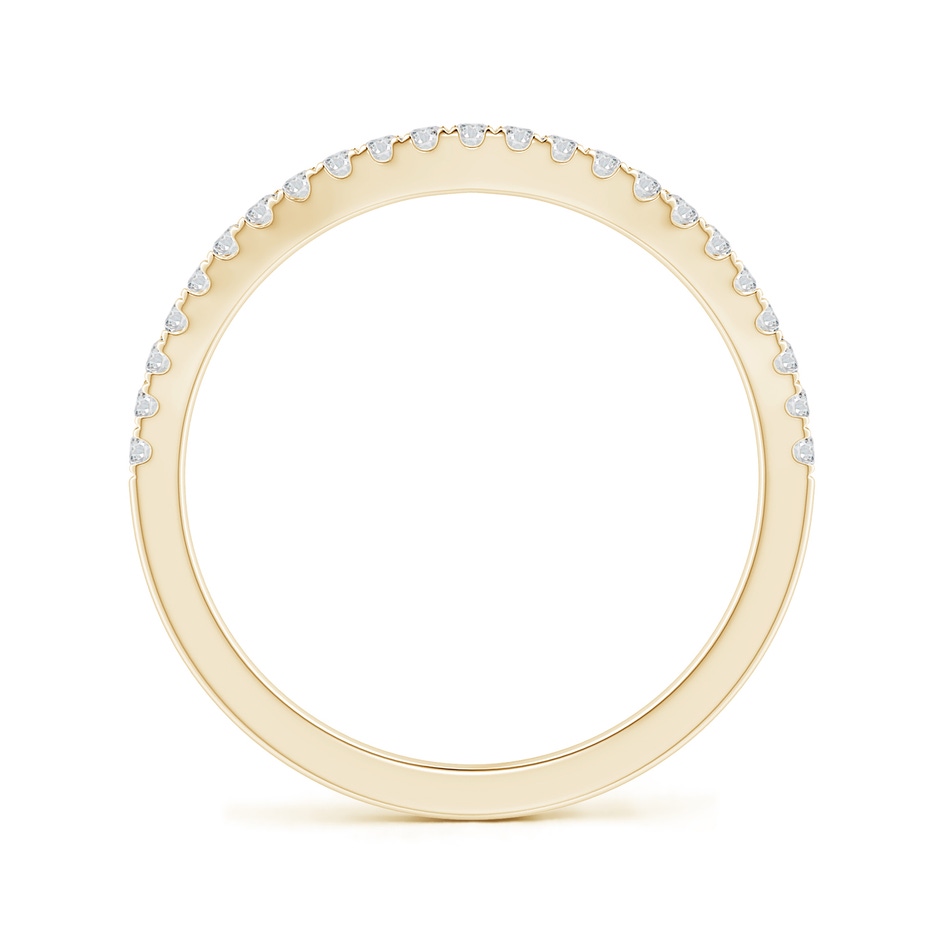1.3mm HSI2 Aeon Vintage Inspired Diamond Contour Style Wedding Band in 9K Yellow Gold side-1