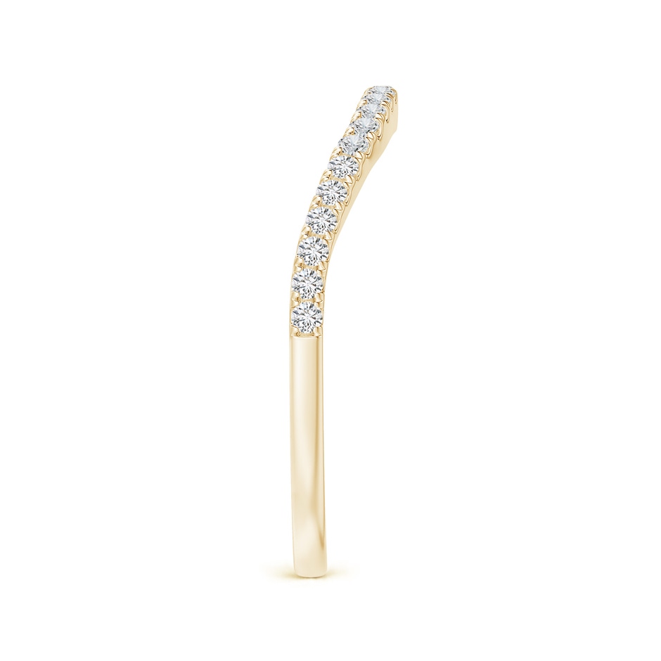1.3mm HSI2 Aeon Vintage Inspired Diamond Contour Style Wedding Band in 9K Yellow Gold side-2