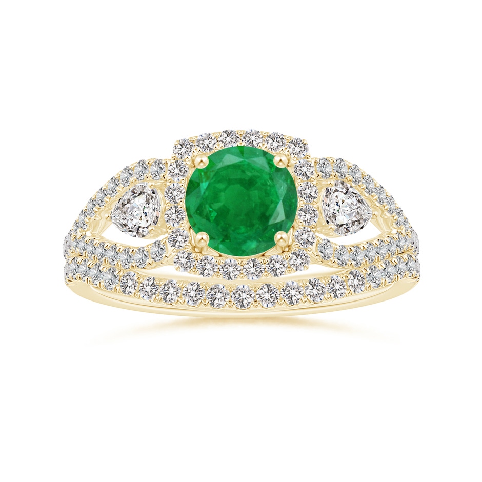 1.3mm IJI1I2 Aeon Vintage Inspired Diamond Contour Style Wedding Band in 18K Yellow Gold side-3