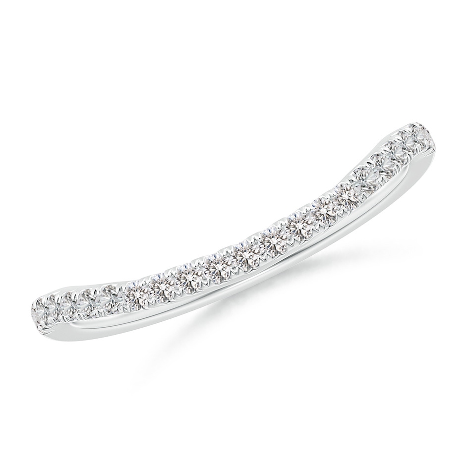 1.3mm IJI1I2 Aeon Vintage Inspired Diamond Contour Style Wedding Band in 9K White Gold 