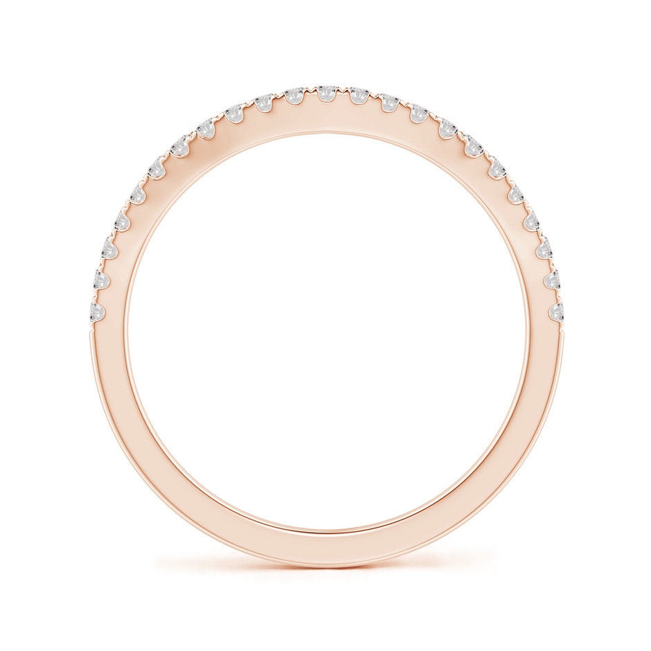 1.3mm IJI1I2 Aeon Vintage Inspired Diamond Contour Style Wedding Band in Rose Gold side-1