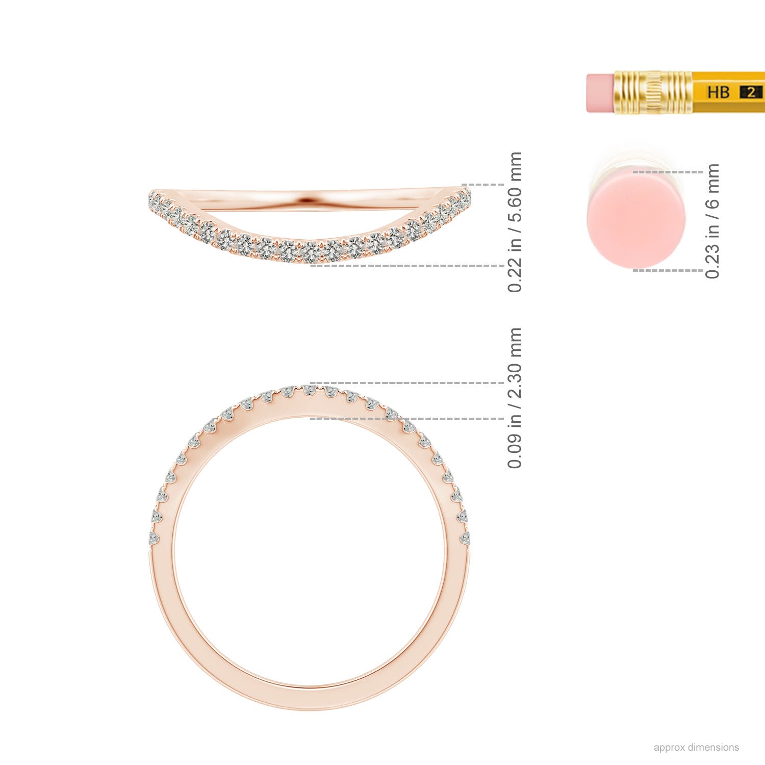 K, I3 / 0.23 CT / 14 KT Rose Gold