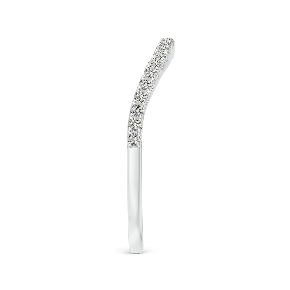 1.3mm KI3 Aeon Vintage Inspired Diamond Contour Style Wedding Band in White Gold side-2