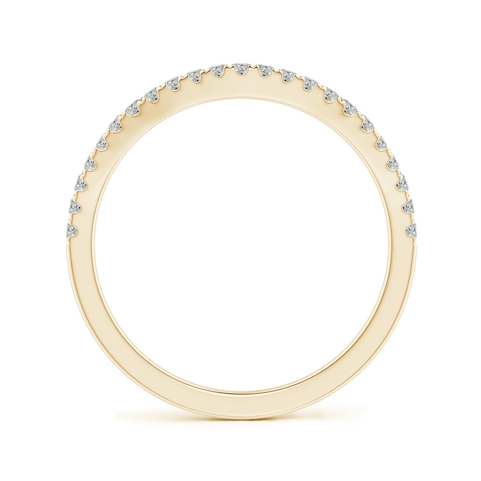 1.3mm KI3 Aeon Vintage Inspired Diamond Contour Style Wedding Band in Yellow Gold side-1