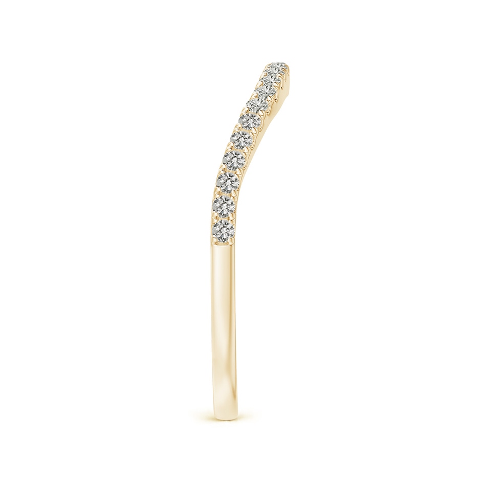 1.3mm KI3 Aeon Vintage Inspired Diamond Contour Style Wedding Band in Yellow Gold side-2