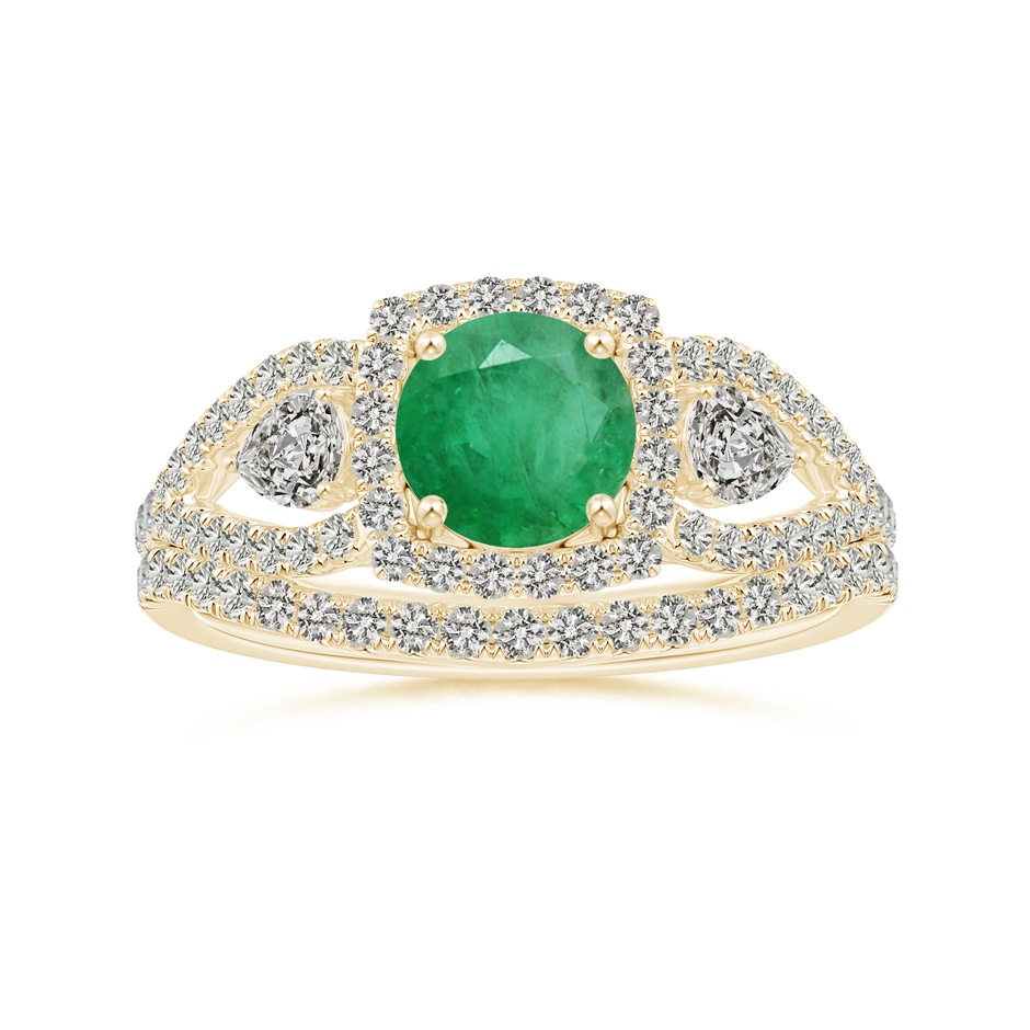 1.3mm KI3 Aeon Vintage Inspired Diamond Contour Style Wedding Band in Yellow Gold side-3