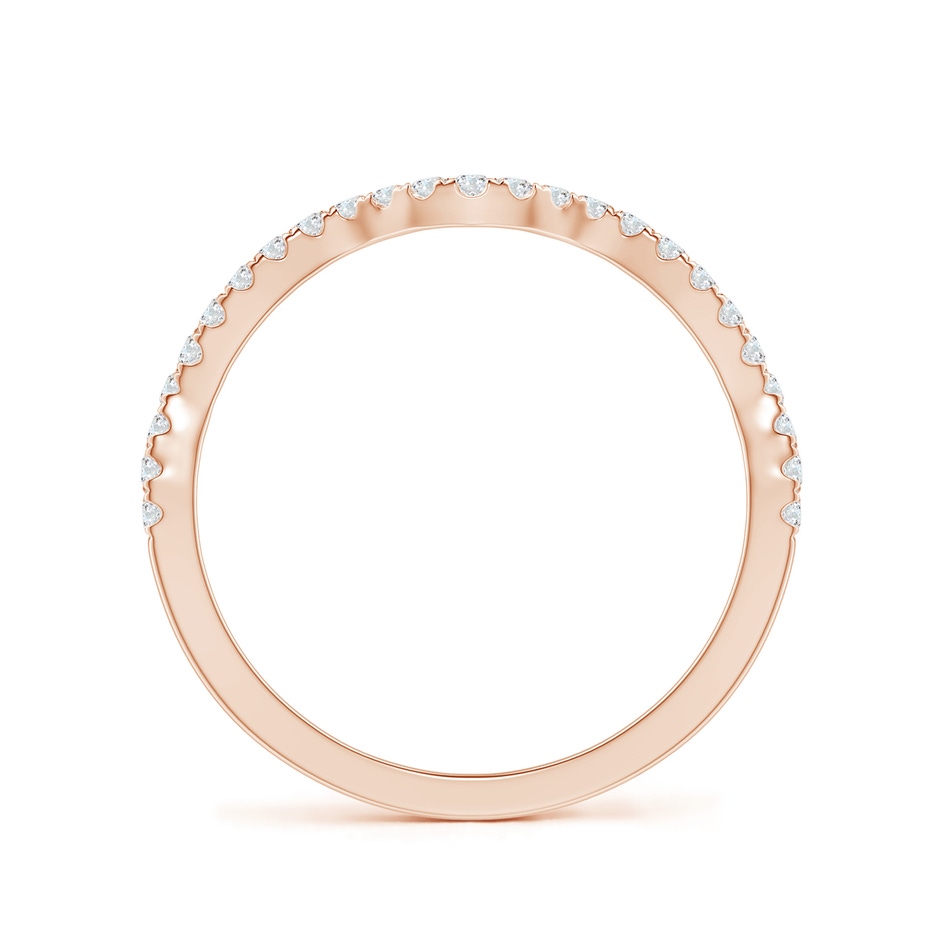 1.1mm GVS2 Aeon Vintage Inspired Diamond Contour Wedding Band in Rose Gold side-1