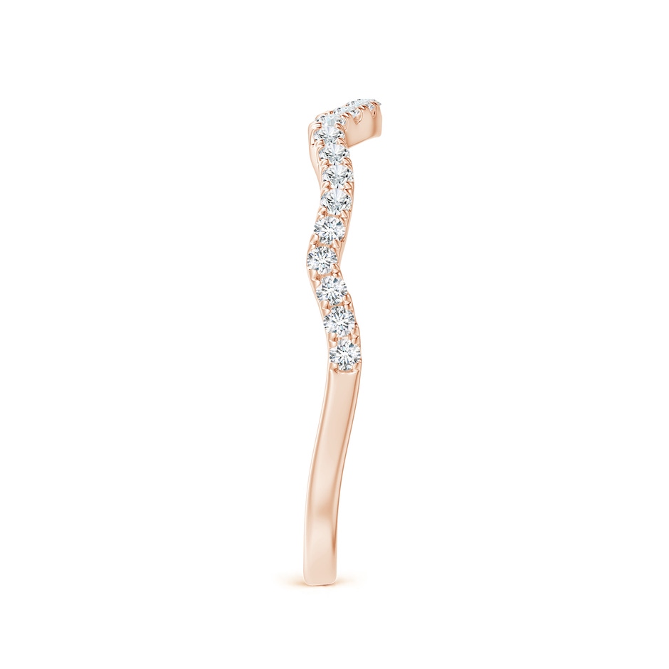 1.1mm GVS2 Aeon Vintage Inspired Diamond Contour Wedding Band in Rose Gold side-2