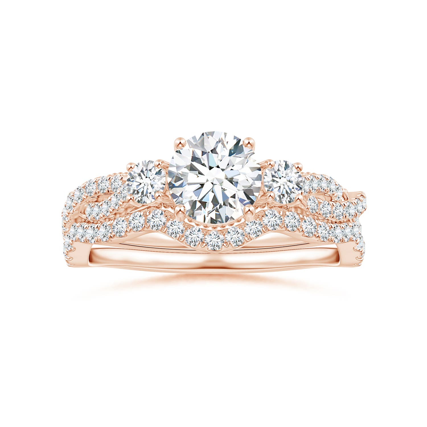 G, VS2 / 0.15 CT / 14 KT Rose Gold