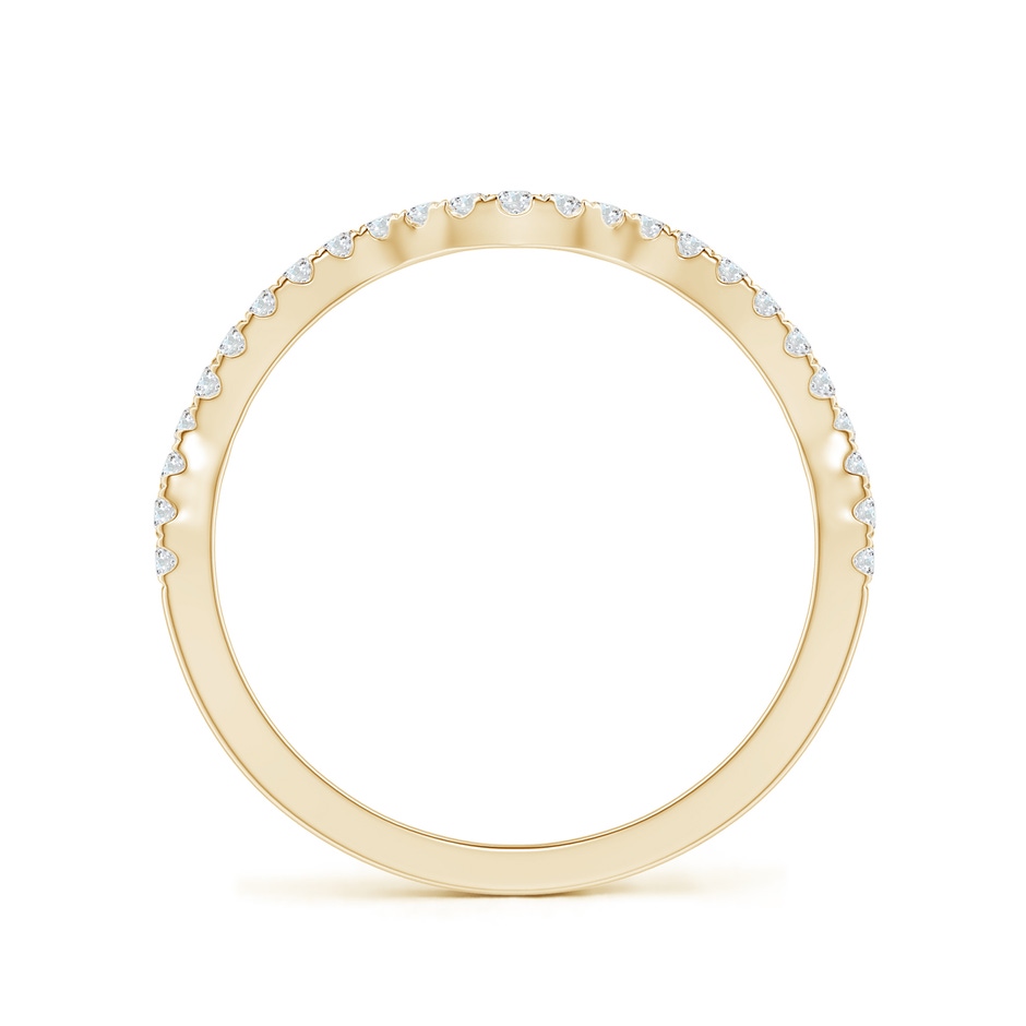 1.1mm GVS2 Aeon Vintage Inspired Diamond Contour Wedding Band in Yellow Gold side-1
