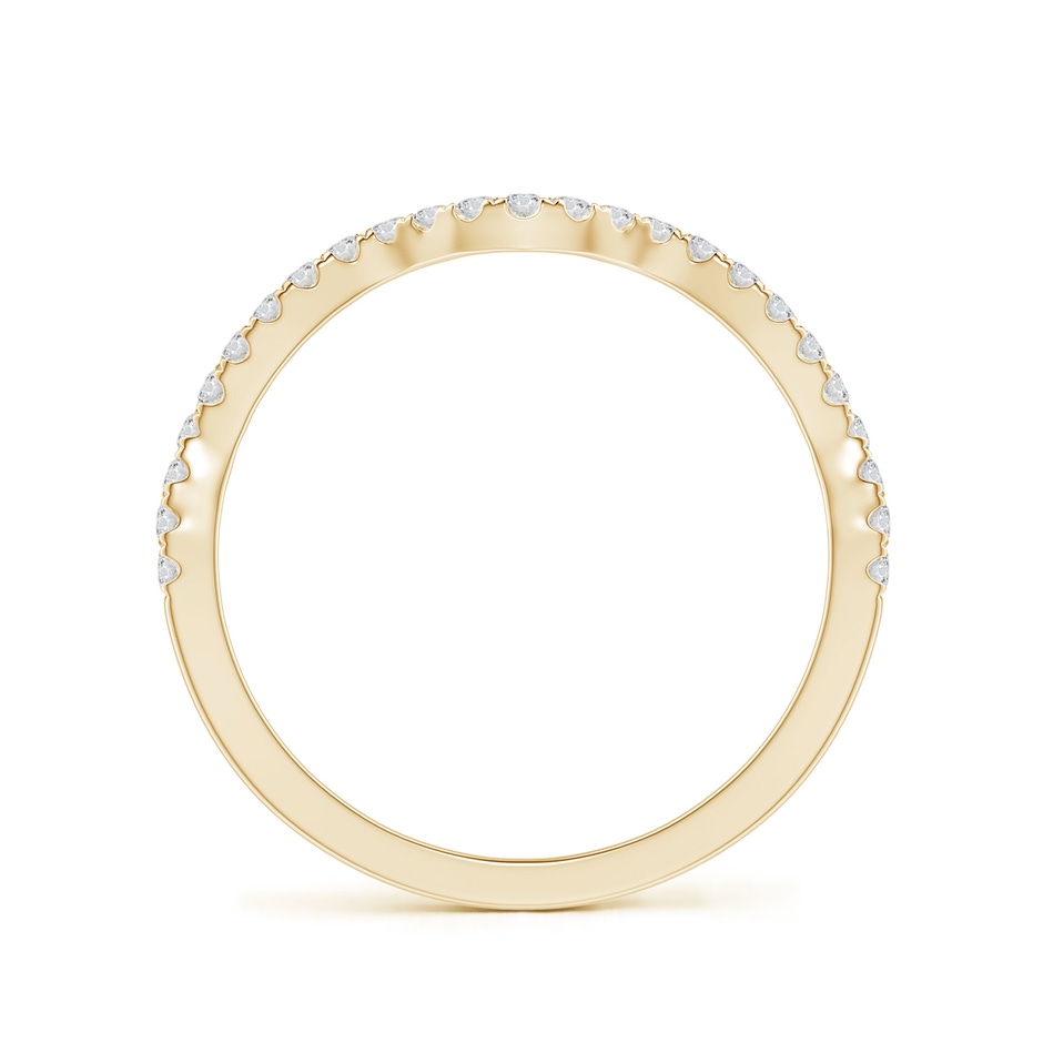 1.1mm HSI2 Aeon Vintage Inspired Diamond Contour Wedding Band in Yellow Gold side-1