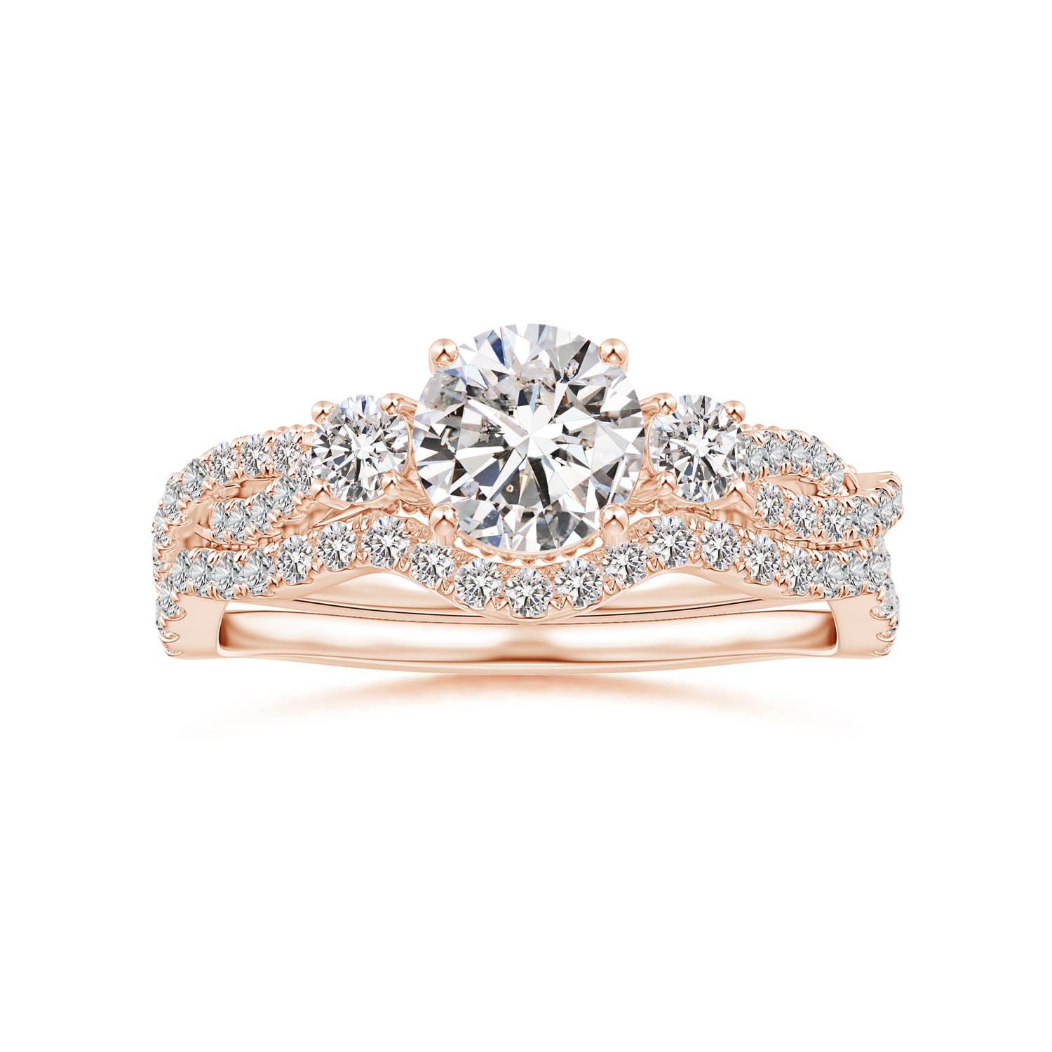 I-J, I1-I2 / 0.15 CT / 14 KT Rose Gold