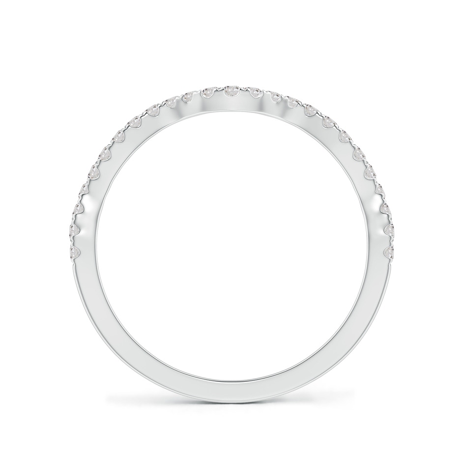 1.1mm IJI1I2 Aeon Vintage Inspired Diamond Contour Wedding Band in White Gold side-1