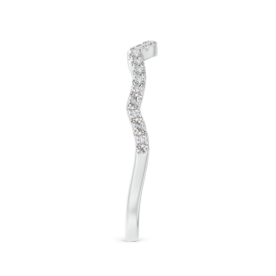 1.1mm IJI1I2 Aeon Vintage Inspired Diamond Contour Wedding Band in White Gold side-2