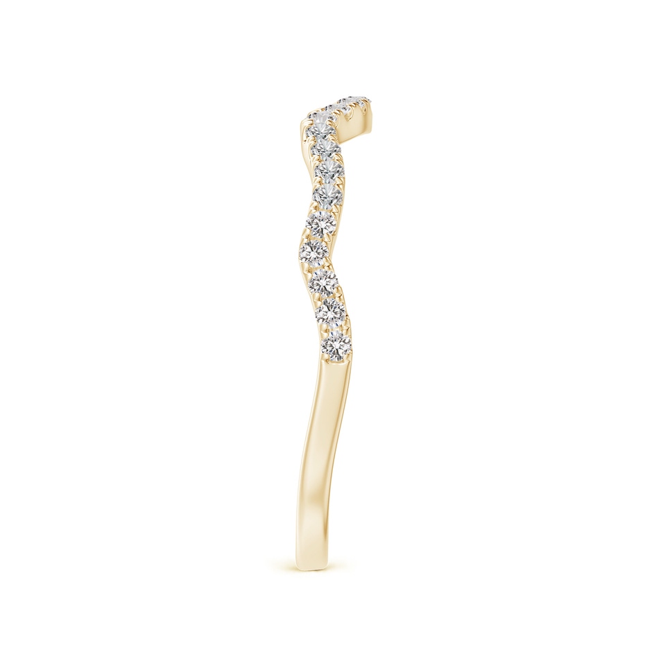 1.1mm IJI1I2 Aeon Vintage Inspired Diamond Contour Wedding Band in Yellow Gold side-2