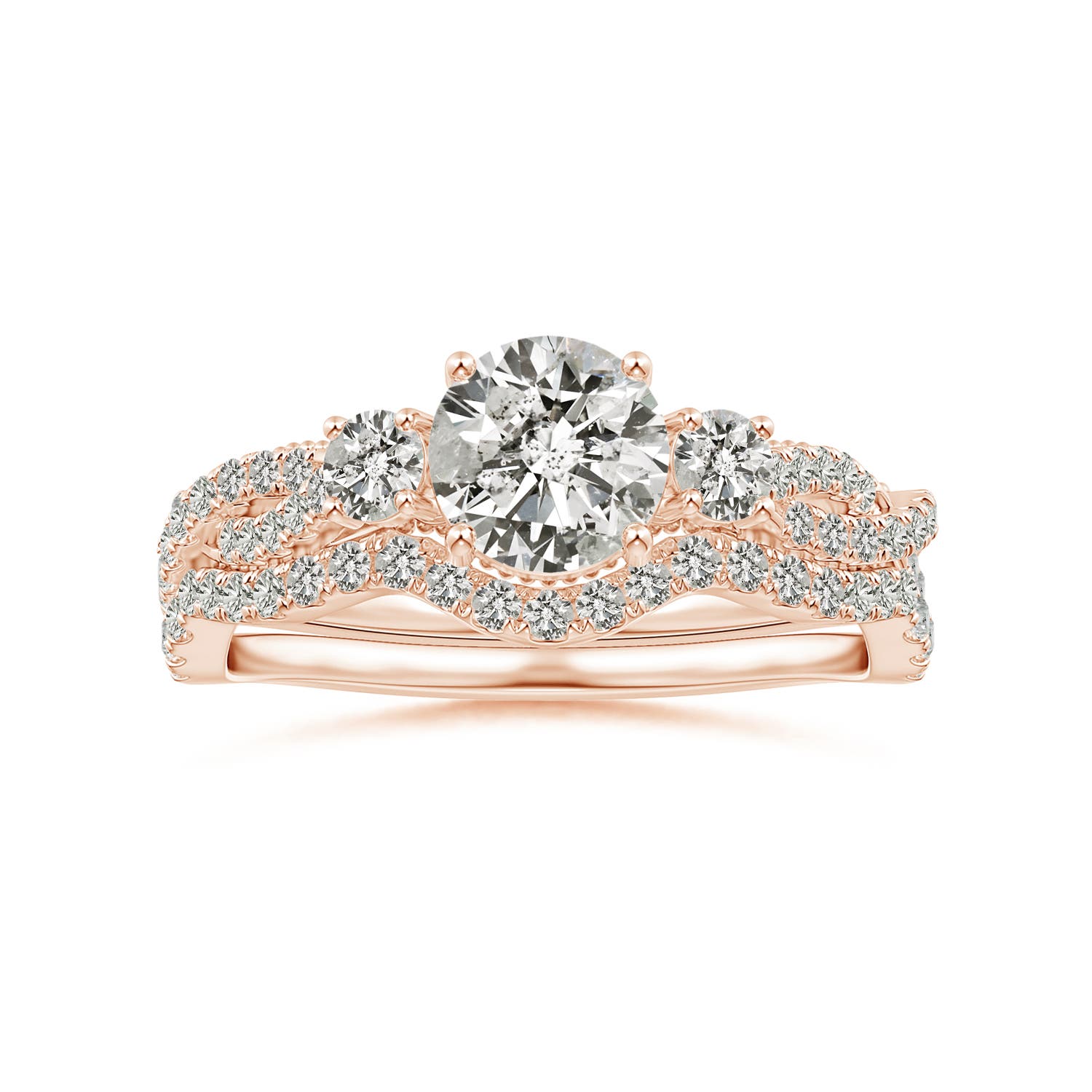 K, I3 / 0.15 CT / 14 KT Rose Gold