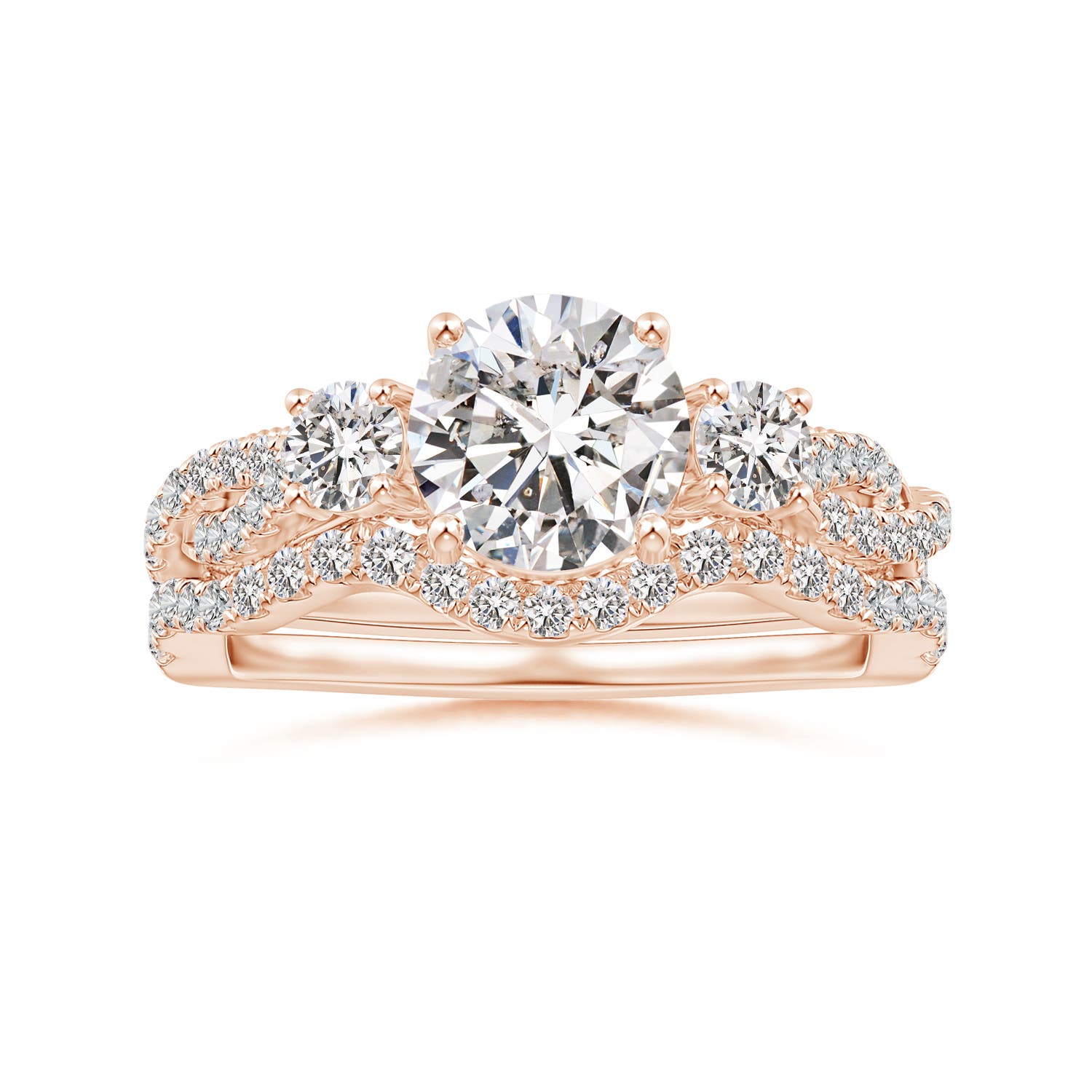 I-J, I1-I2 / 0.18 CT / 14 KT Rose Gold