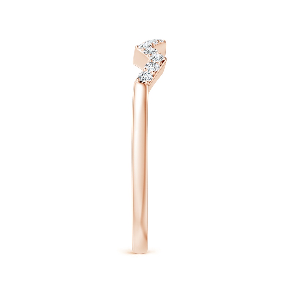 1.3mm GVS2 Aeon Art Deco Diamond Zig-Zag Wedding Band in Rose Gold side-2
