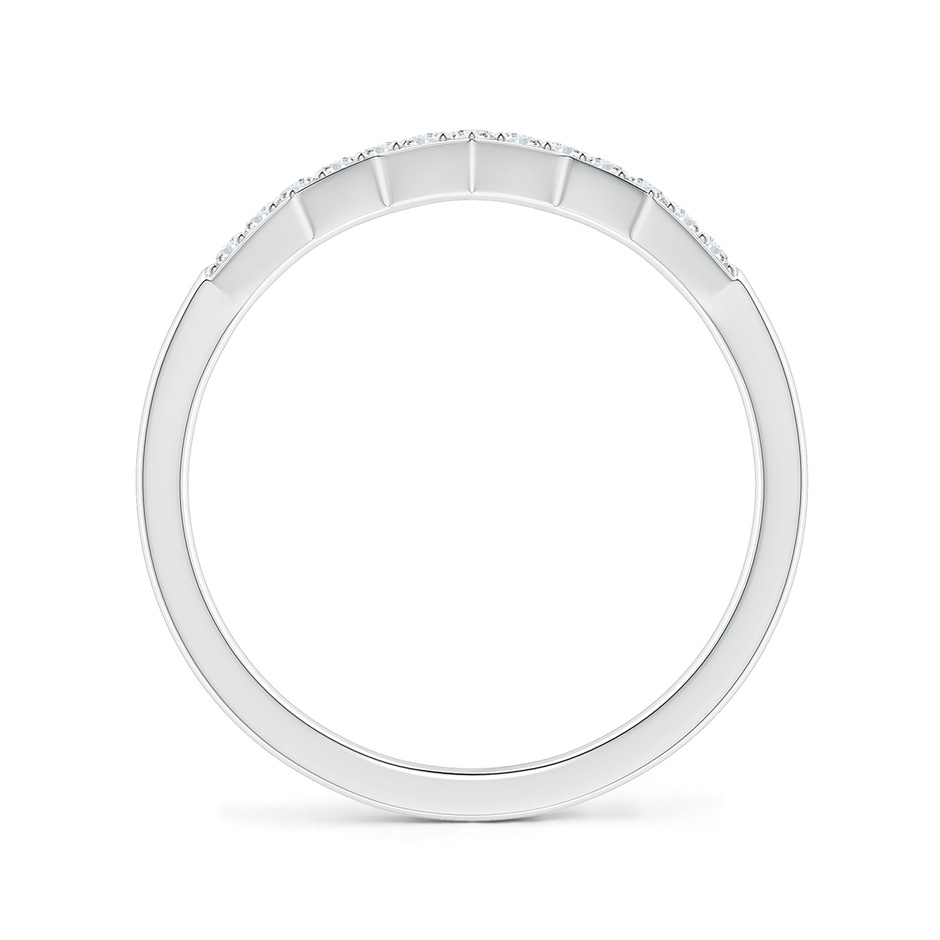 1.3mm GVS2 Aeon Art Deco Diamond Zig-Zag Wedding Band in White Gold side-1