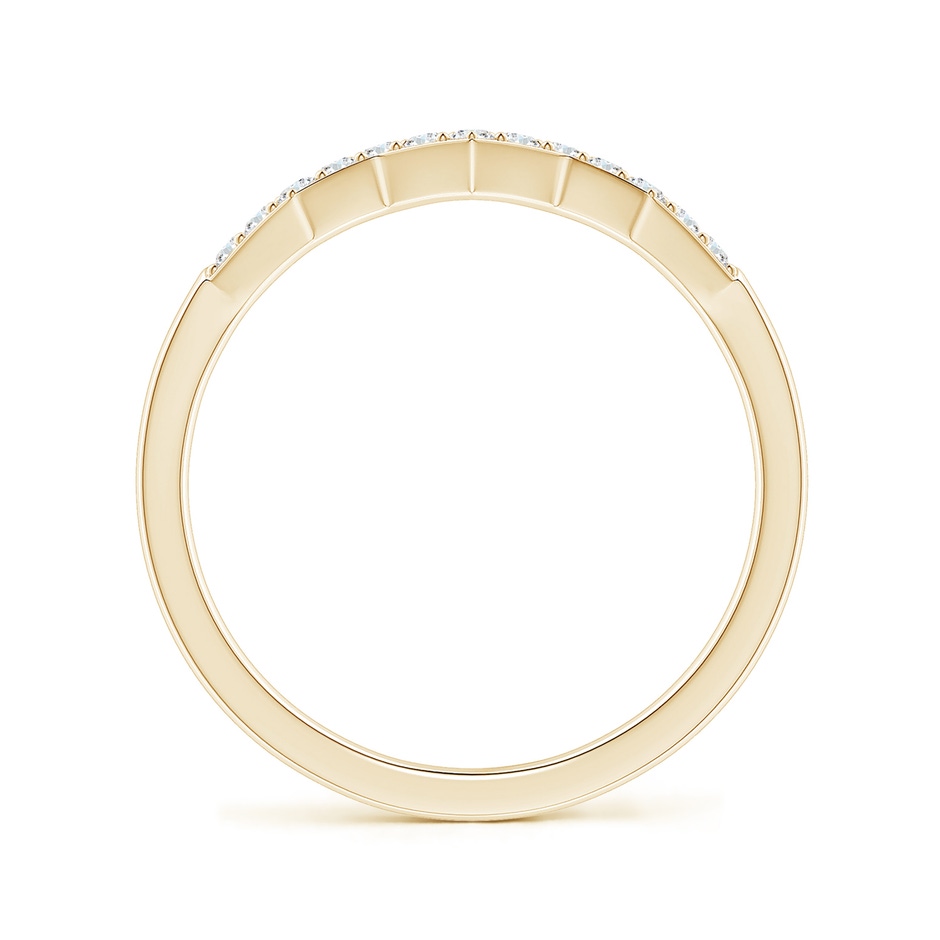 1.3mm GVS2 Aeon Art Deco Diamond Zig-Zag Wedding Band in Yellow Gold side-1