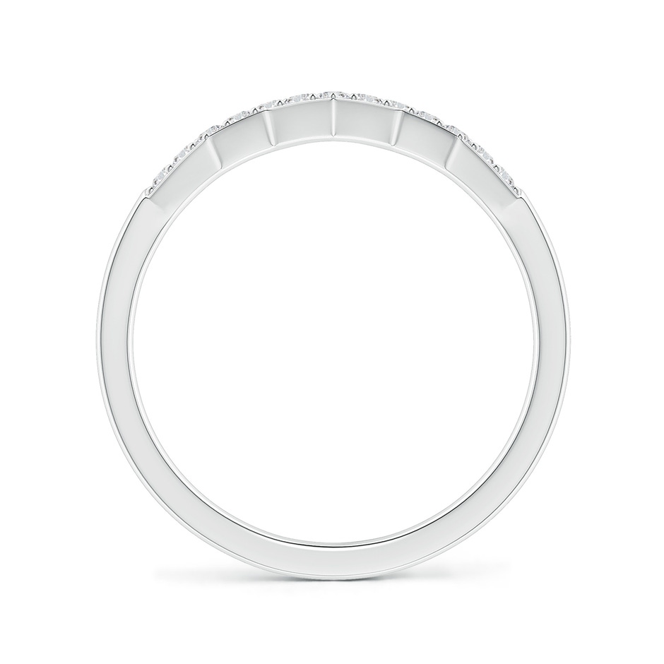 1.3mm HSI2 Aeon Art Deco Diamond Zig-Zag Wedding Band in White Gold side-1