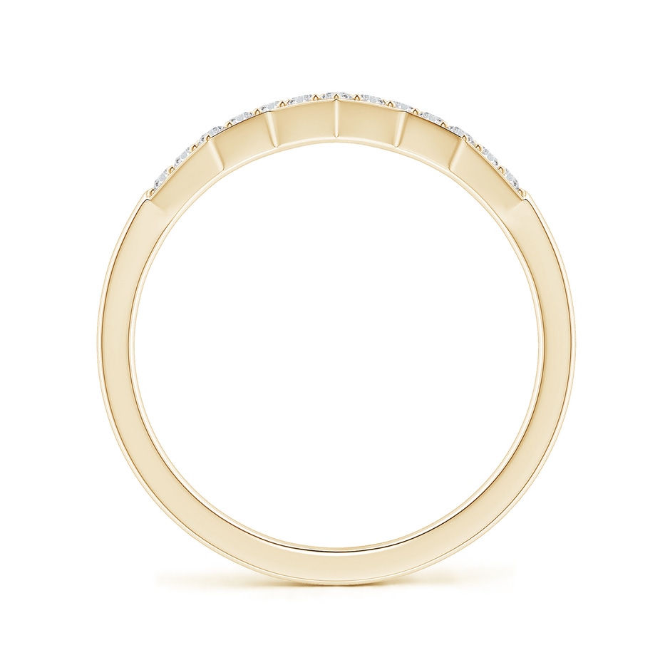 1.3mm HSI2 Aeon Art Deco Diamond Zig-Zag Wedding Band in Yellow Gold side-1