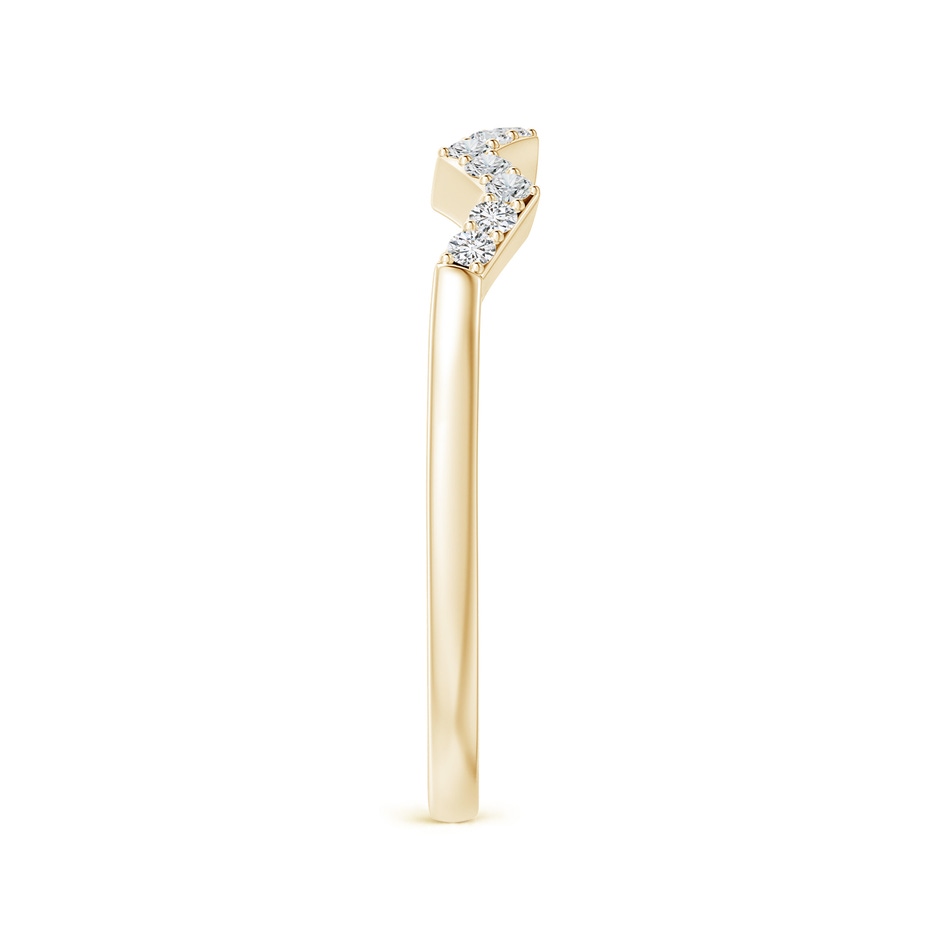 1.3mm HSI2 Aeon Art Deco Diamond Zig-Zag Wedding Band in Yellow Gold side-2