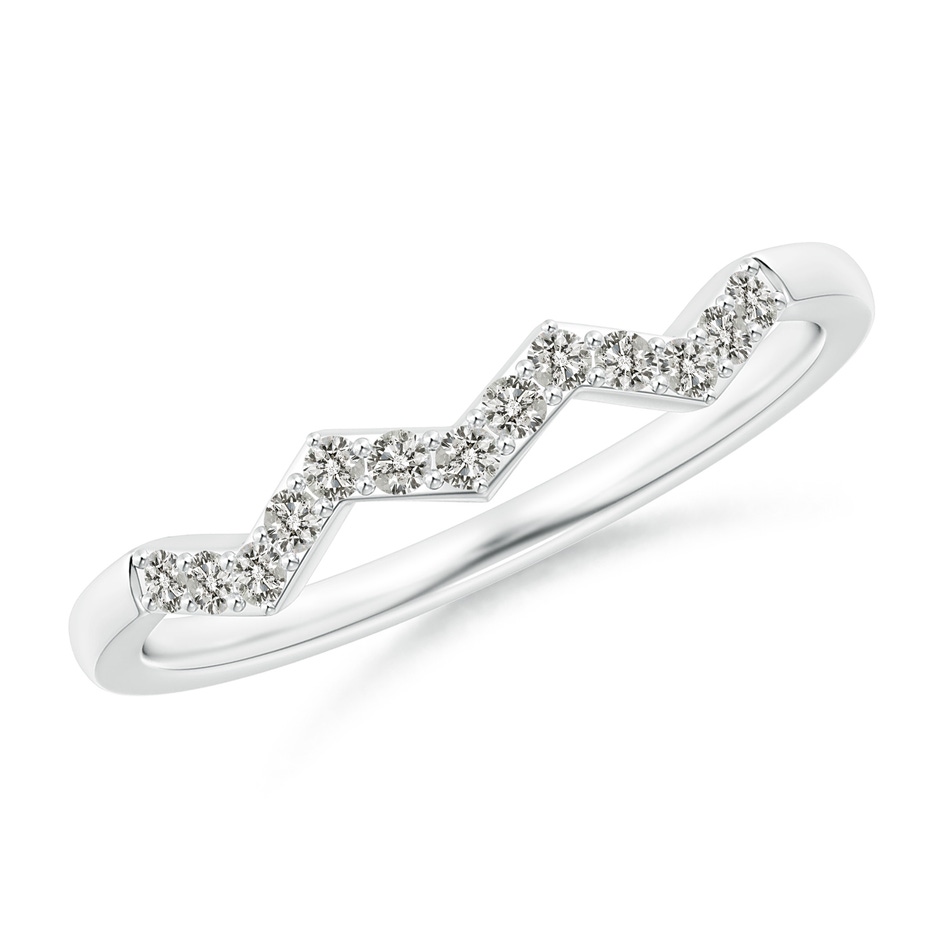 1.3mm KI3 Aeon Art Deco Diamond Zig-Zag Wedding Band in 18K White Gold 