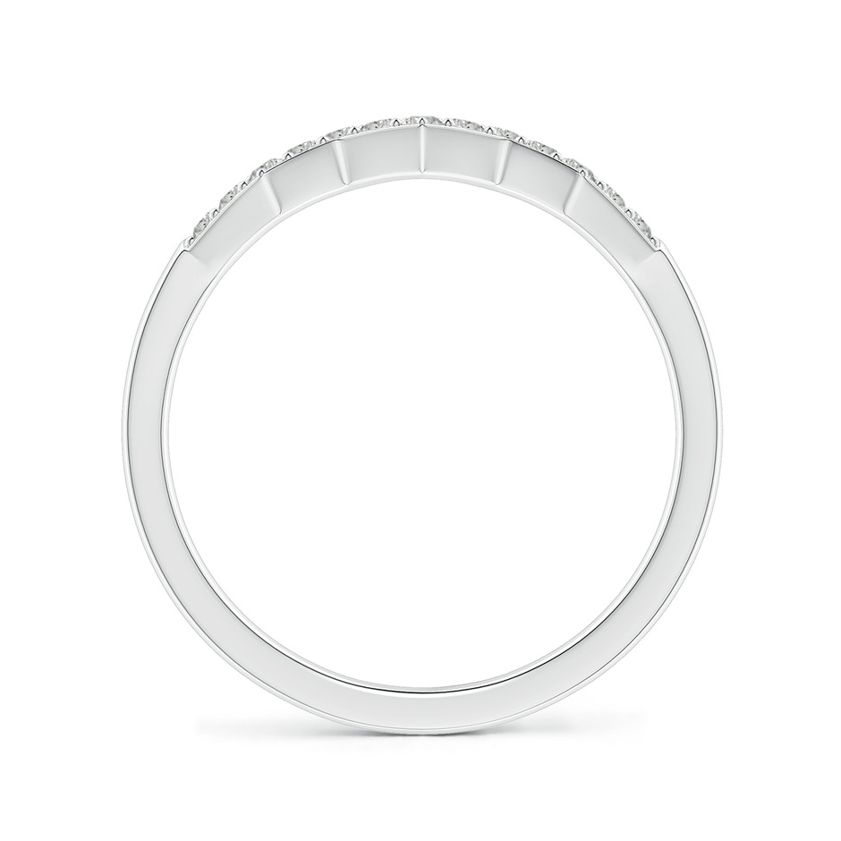 1.3mm KI3 Aeon Art Deco Diamond Zig-Zag Wedding Band in 18K White Gold side-1