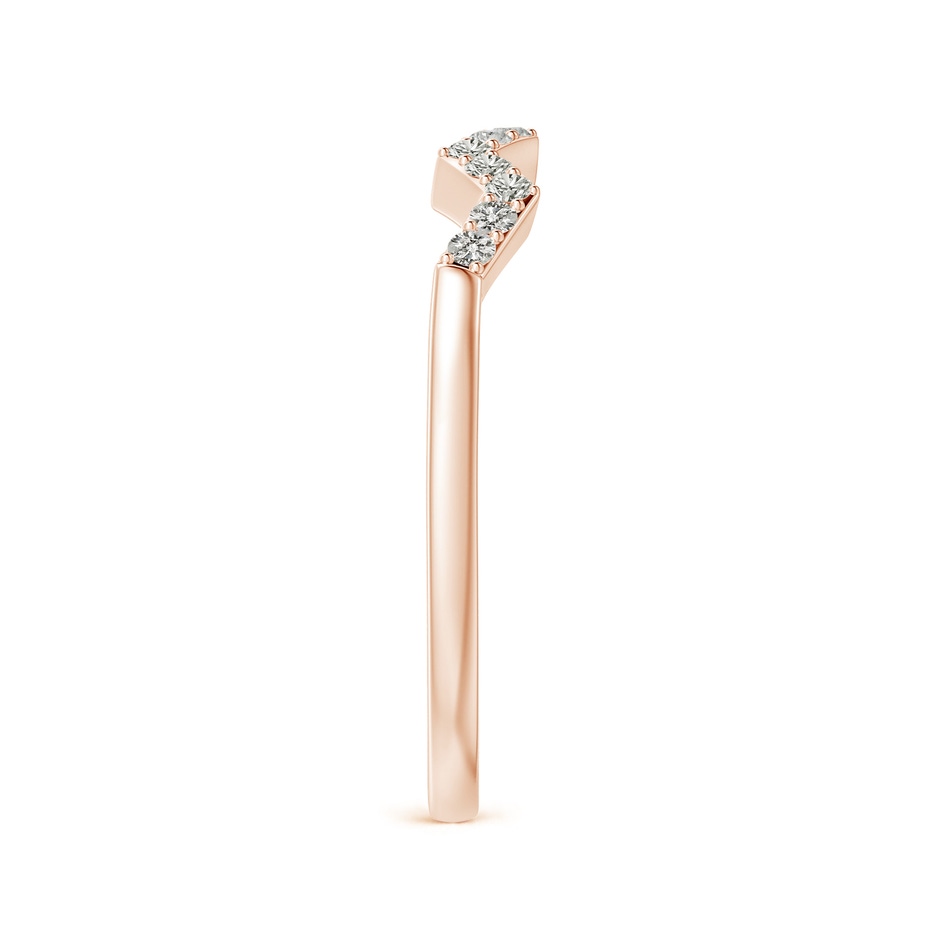 1.3mm KI3 Aeon Art Deco Diamond Zig-Zag Wedding Band in Rose Gold side-2