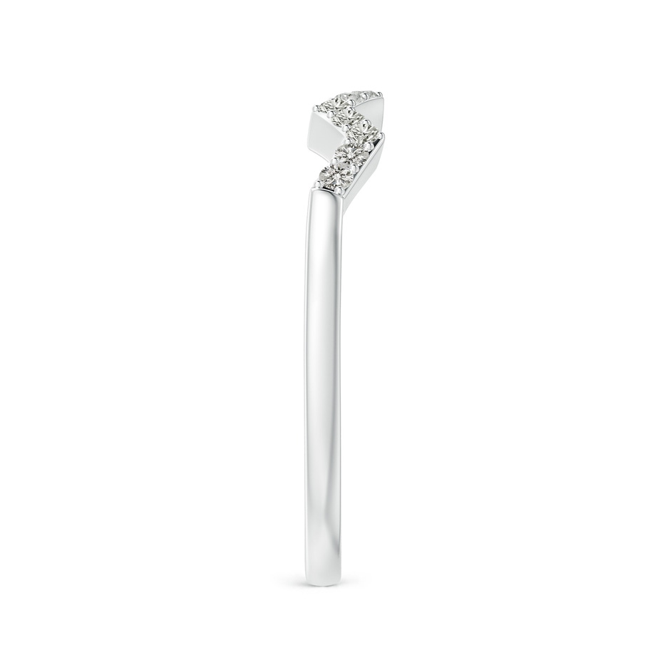 1.3mm KI3 Aeon Art Deco Diamond Zig-Zag Wedding Band in White Gold side-2