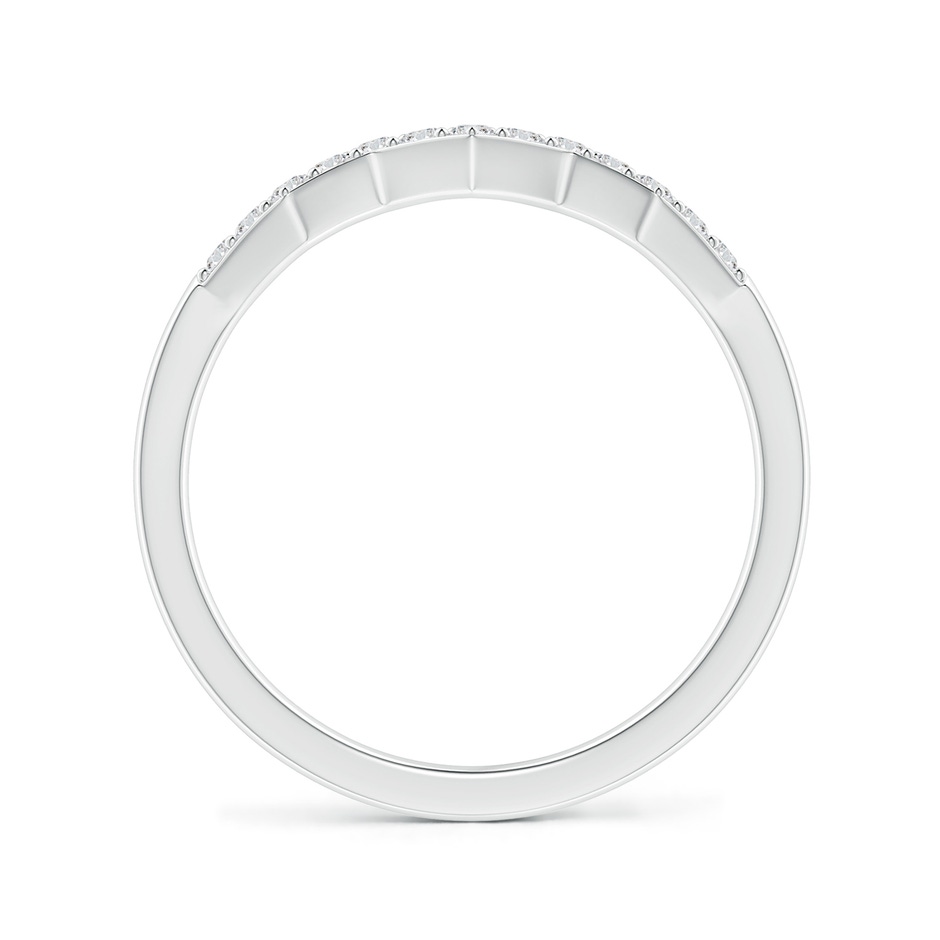 1.4mm HSI2 Aeon Art Deco Diamond Zig-Zag Wedding Band in 9K White Gold side-1