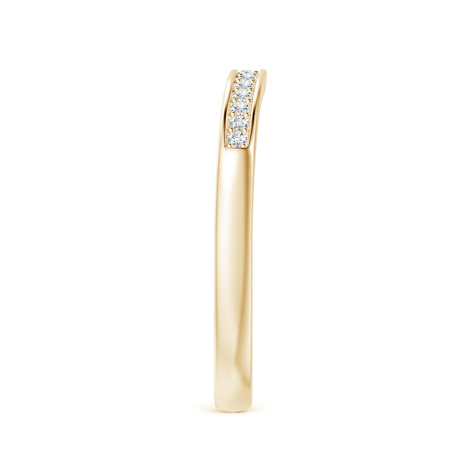 1.15mm GVS2 Aeon Vintage Style Diamond Curved Wedding Band in Yellow Gold side-2
