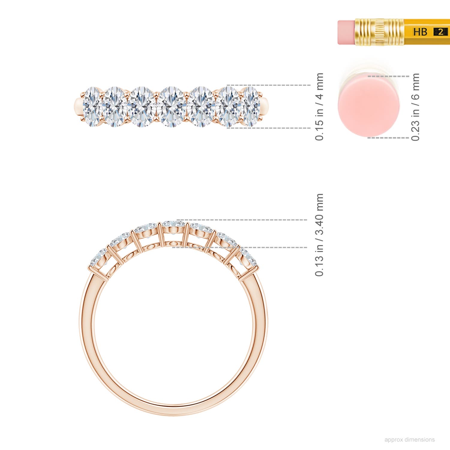 G, VS2 / 0.84 CT / 14 KT Rose Gold