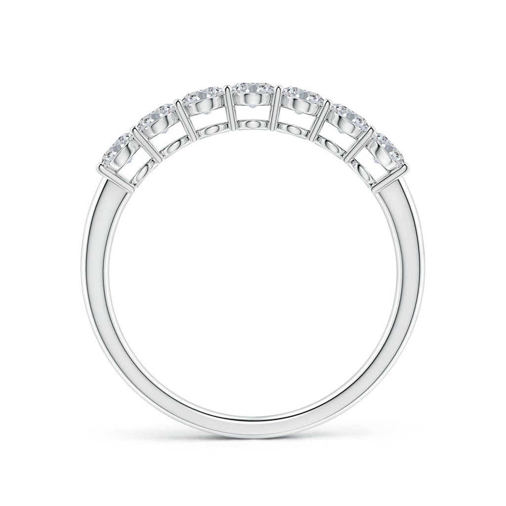 4x3mm HSI2 Oval Diamond Seven Stone Ring in White Gold - side 199