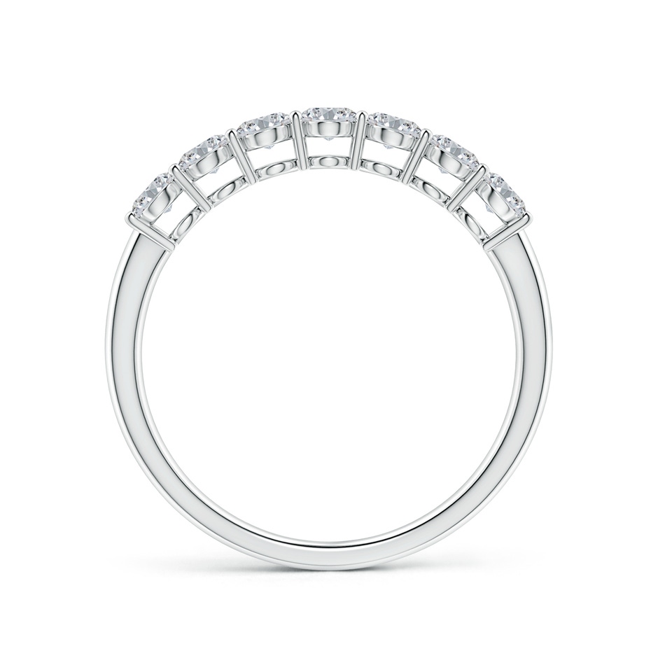 4x3mm HSI2 Oval Diamond Seven Stone Ring in White Gold side 199