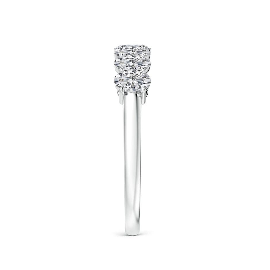 4x3mm HSI2 Oval Diamond Seven Stone Ring in White Gold side 299