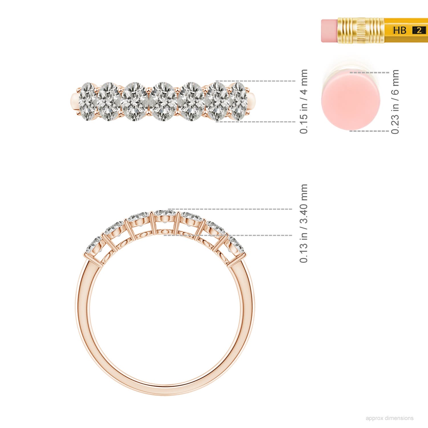 K, I3 / 0.84 CT / 14 KT Rose Gold