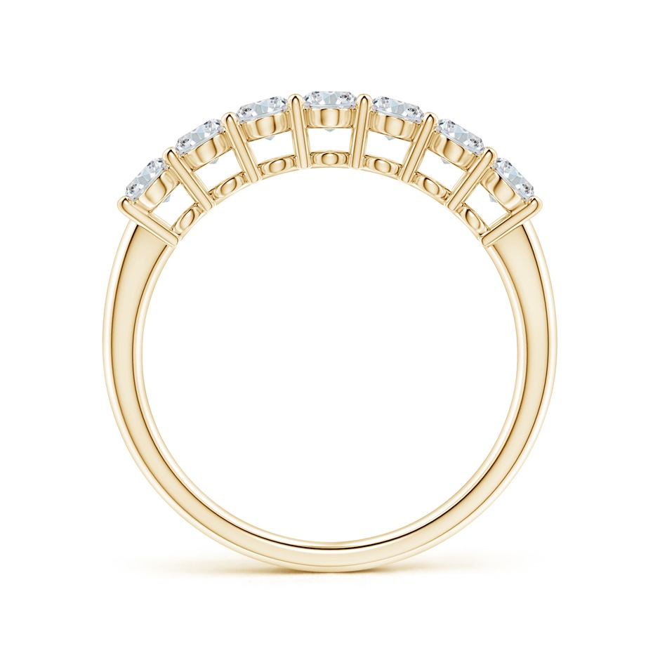 5x3mm GVS2 Oval Diamond Seven Stone Ring in Yellow Gold side 199