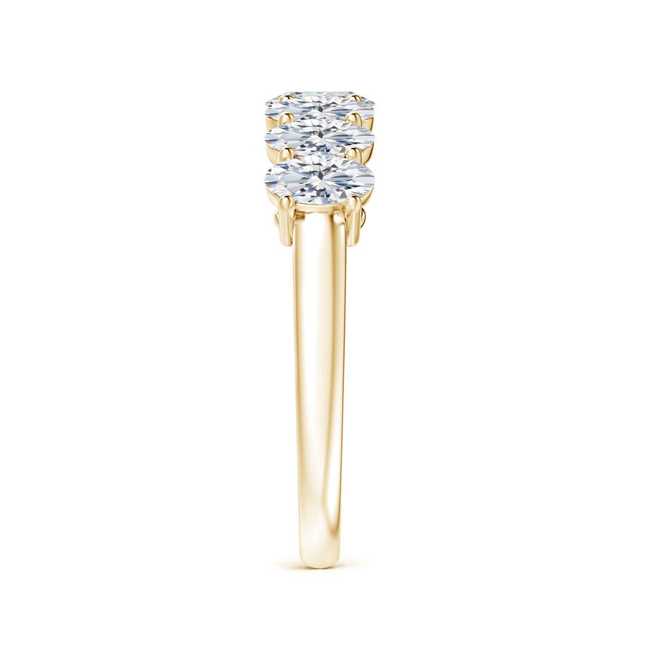 5x3mm GVS2 Oval Diamond Seven Stone Ring in Yellow Gold side 299