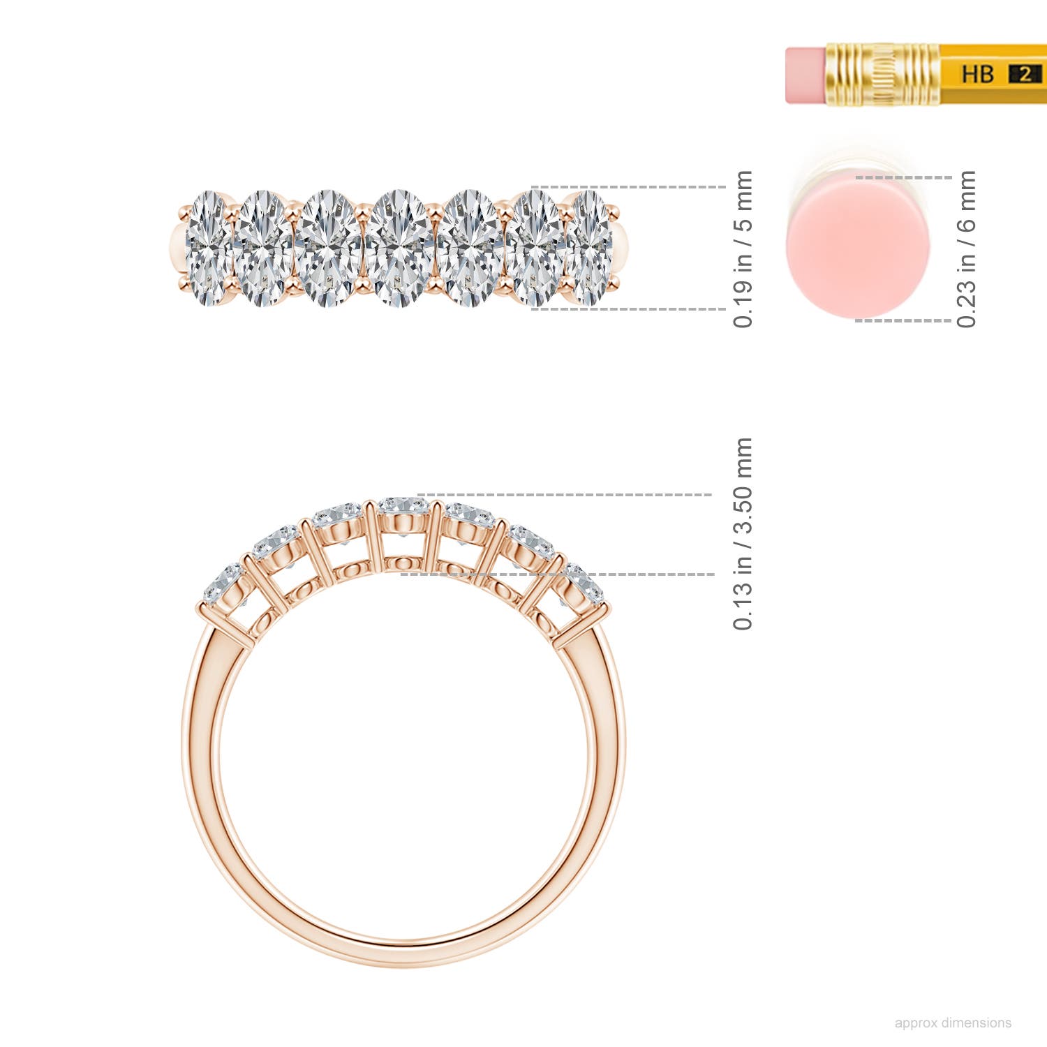 H, SI2 / 1.47 CT / 14 KT Rose Gold