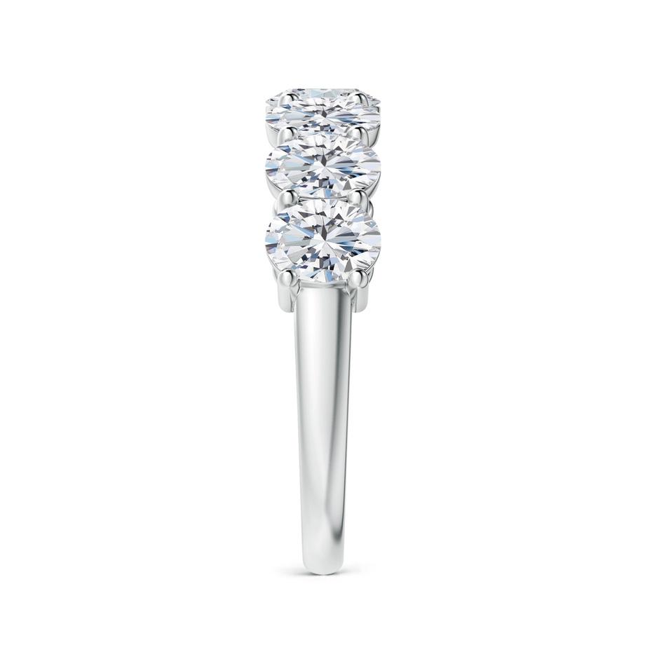 5x4mm GVS2 Oval Diamond Seven Stone Ring in P950 Platinum side 299