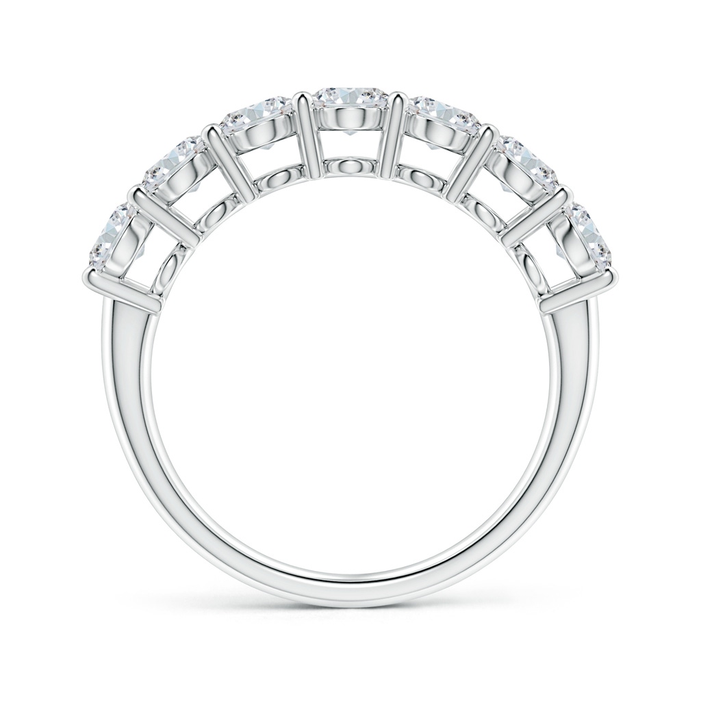 6x4mm GVS2 Oval Diamond Seven Stone Ring in P950 Platinum - side 199