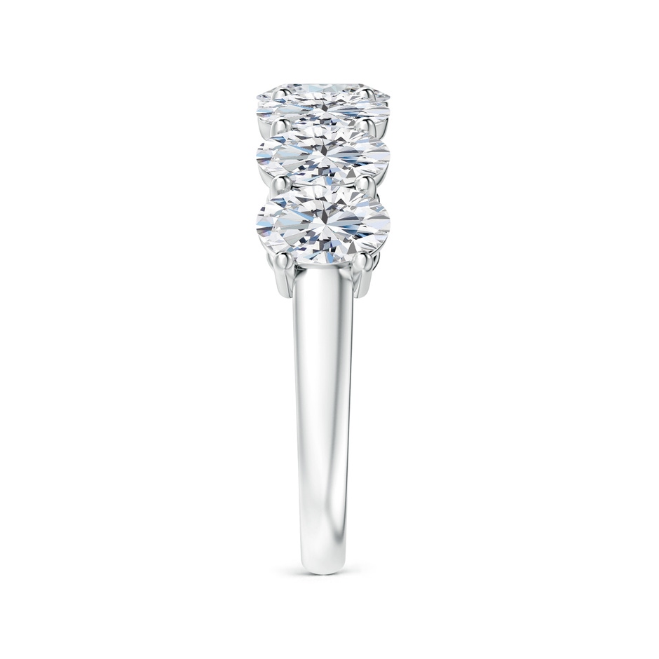 6x4mm GVS2 Oval Diamond Seven Stone Ring in P950 Platinum side 299