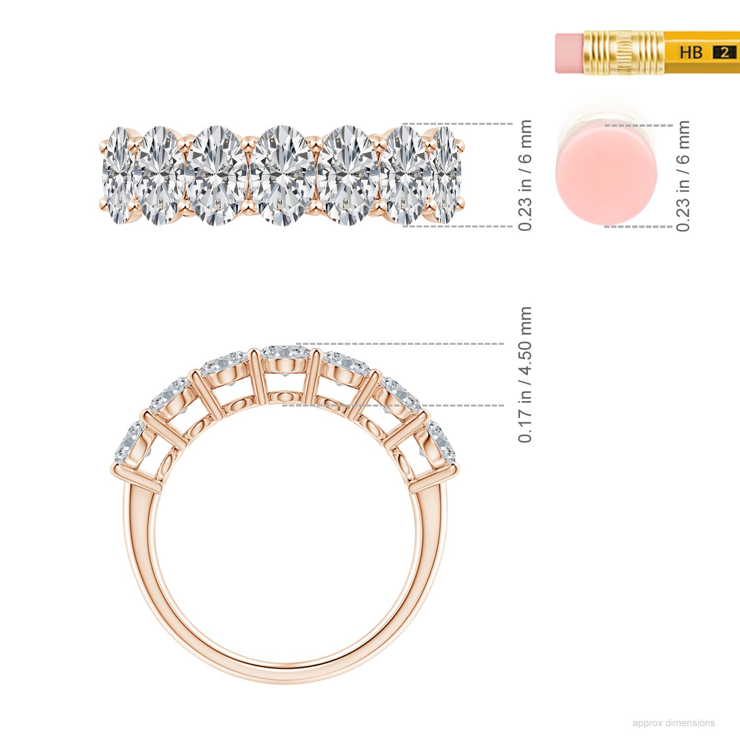 H, SI2 / 3.01 CT / 14 KT Rose Gold