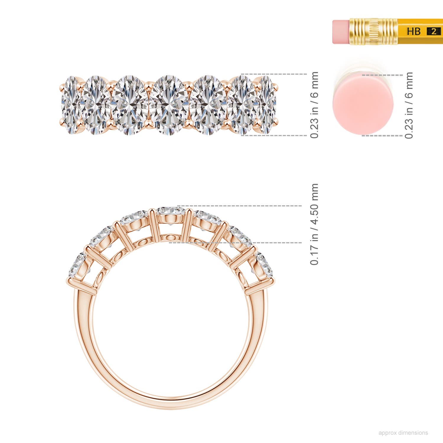 I-J, I1-I2 / 3.01 CT / 14 KT Rose Gold