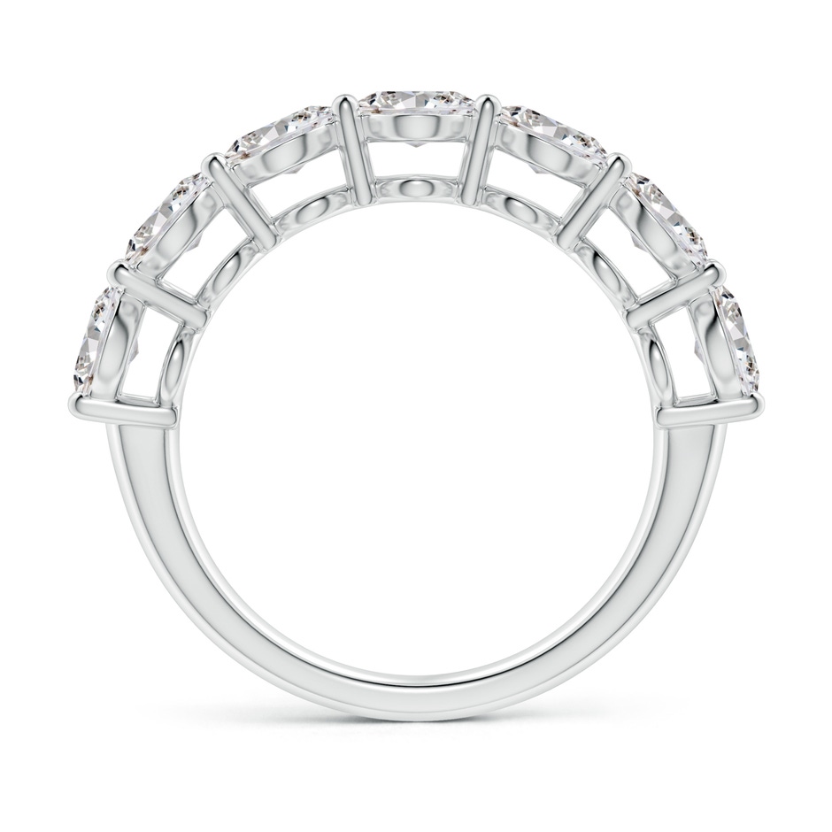 7x5mm IJI1I2 Oval Diamond Seven Stone Ring in P950 Platinum side 199