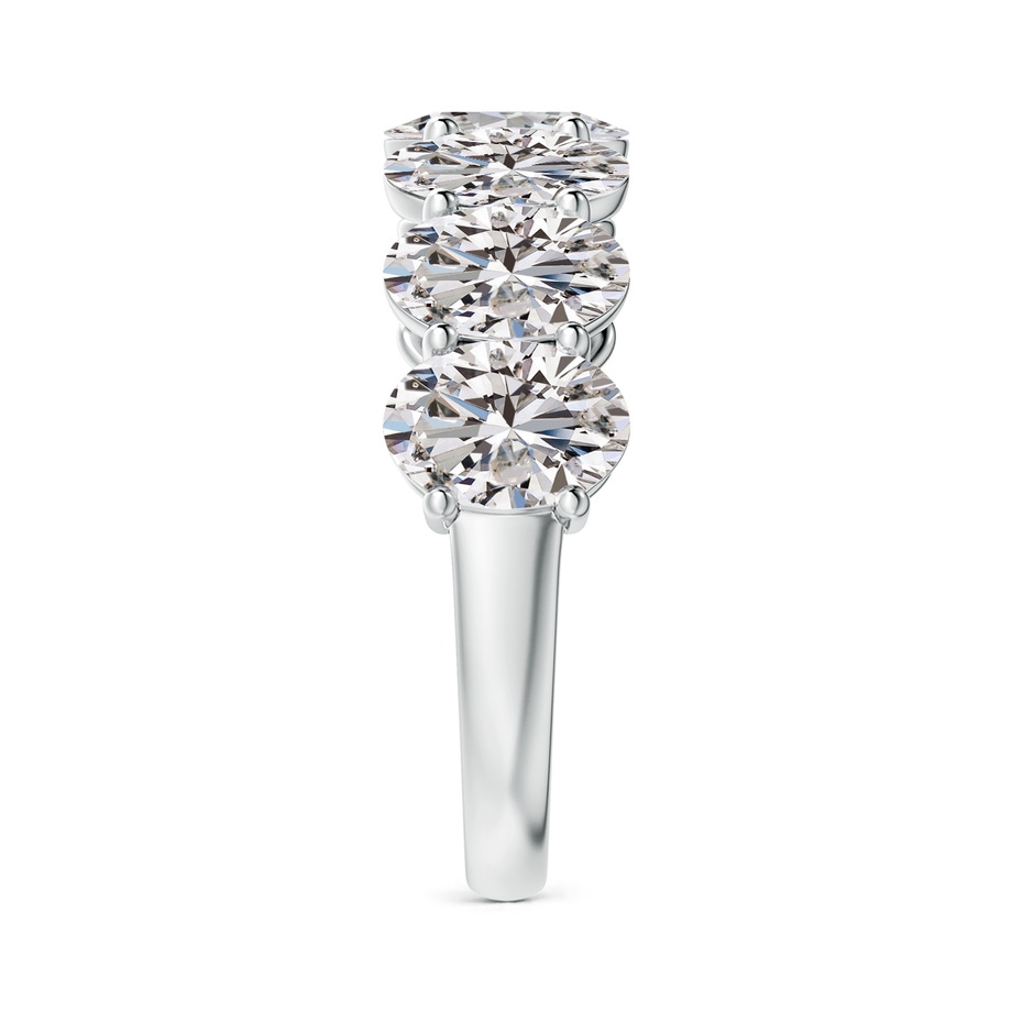7x5mm IJI1I2 Oval Diamond Seven Stone Ring in P950 Platinum side 299