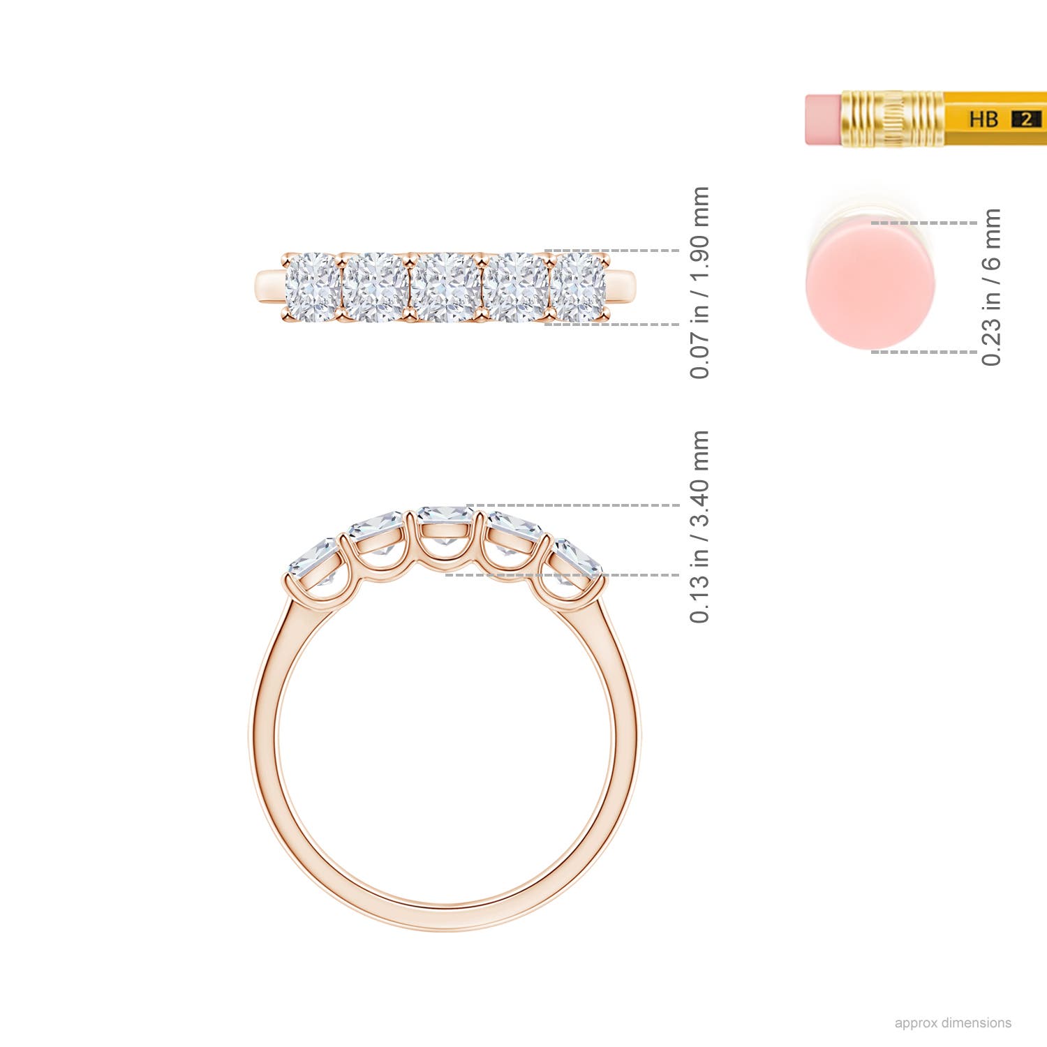 G, VS2 / 1 CT / 14 KT Rose Gold