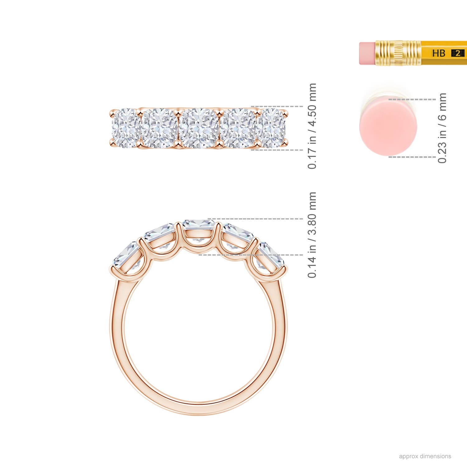 G, VS2 / 1.8 CT / 14 KT Rose Gold